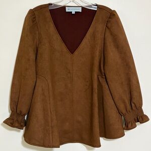 Tuckernuck Brown V-Neck Tunic